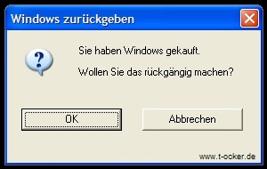 SpaFehlermeldung - Windows zurckgeben